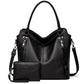 2024 New Women's Bag European and American Big Bag Foreign Trade Portable Tote Bag Soft Leather Large Capacity Shoulder Crossbody Women's Bag