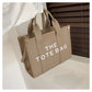 2025 New Printed Simple Tote Bag Large Capacity Letter Handbag Women's Underarm Bag Fashion Shoulder Crossbody Bag