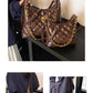Cross-Border Quilted Saddle Bag, Autumn and Winter New Shoulder Bag, Fashionable Armpit Bag, Work Clothing Versatile Crossbody Bag