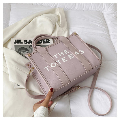 2025 New Printed Simple Tote Bag Large Capacity Letter Handbag Women's Underarm Bag Fashion Shoulder Crossbody Bag
