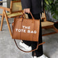 2025 New Printed Simple Tote Bag Large Capacity Letter Handbag Women's Underarm Bag Fashion Shoulder Crossbody Bag