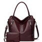 2024 New Women's Bag European and American Big Bag Foreign Trade Portable Tote Bag Soft Leather Large Capacity Shoulder Crossbody Women's Bag