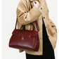 2025 New Style Large Capacity Official Document Tote Bag Retro Texturistic Tote Bag Single Shoulder Hand Bag Women's handbags Bag