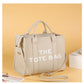 Women's Bag Cross-Border New Tote Bag Wholesale Pu Letter Handbag Simple Casual Crossbody Bag Large Capacity Women's Bag
