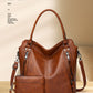 2024 New Women's Bag European and American Big Bag Foreign Trade Portable Tote Bag Soft Leather Large Capacity Shoulder Crossbody Women's Bag