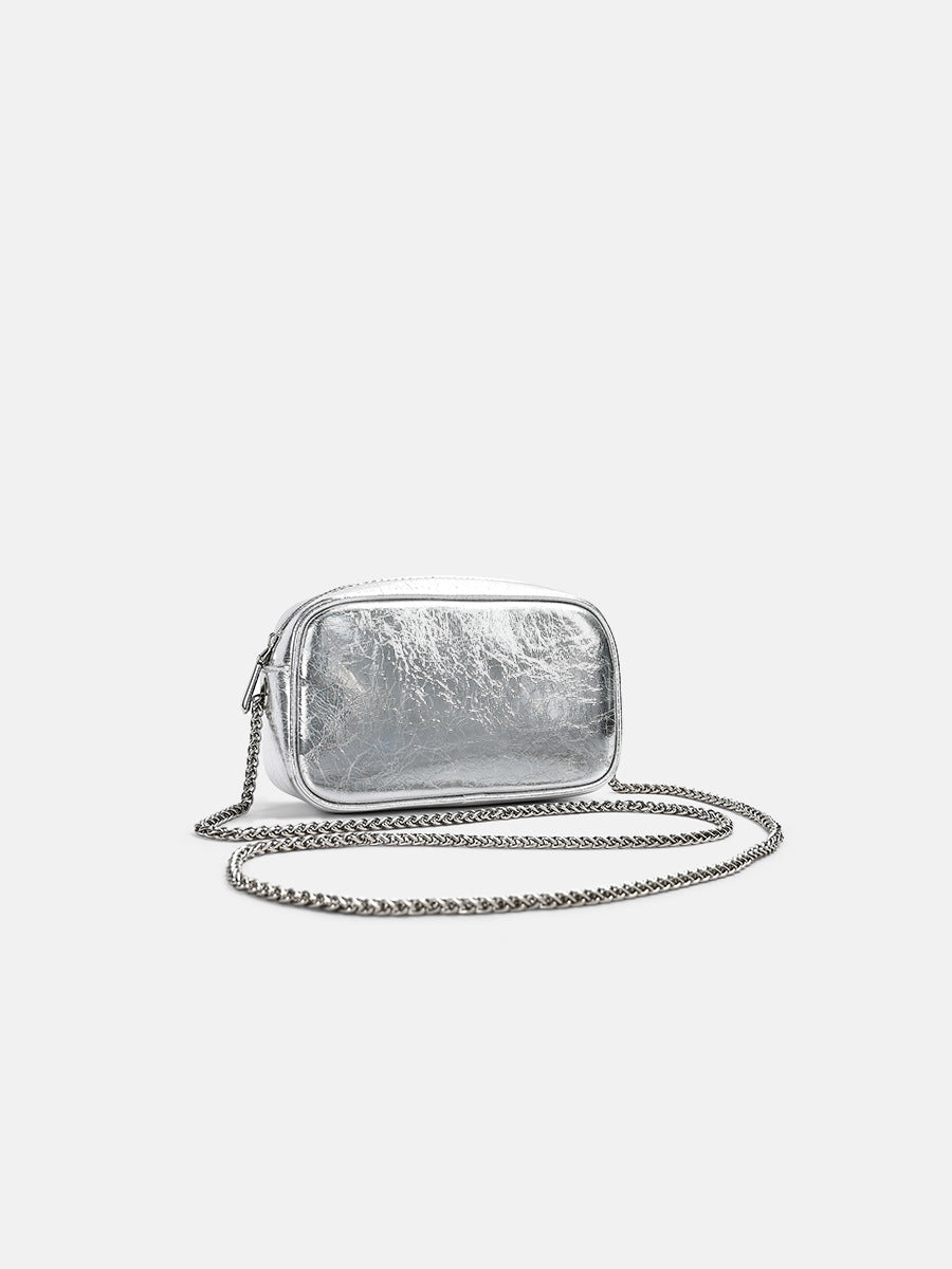 New Chain Bag for Women, High-End Niche Shoulder Bag, Mini Small Bag, Genuine Leather Women's Bag, Simple, Versatile, Light Luxury Crossbody