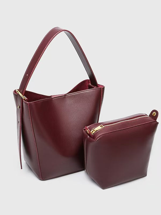 Z's New Women's Bag Is Fashionable and Versatile, Single Shoulder Crossbody Bag, High-End Niche Design Bucket Bag, Satchel Mother-In-Law Bag