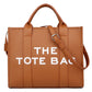 Women's Bag Cross-Border New Tote Bag Wholesale Pu Letter Handbag Simple Casual Crossbody Bag Large Capacity Women's Bag