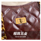 Cross-Border Quilted Saddle Bag, Autumn and Winter New Shoulder Bag, Fashionable Armpit Bag, Work Clothing Versatile Crossbody Bag