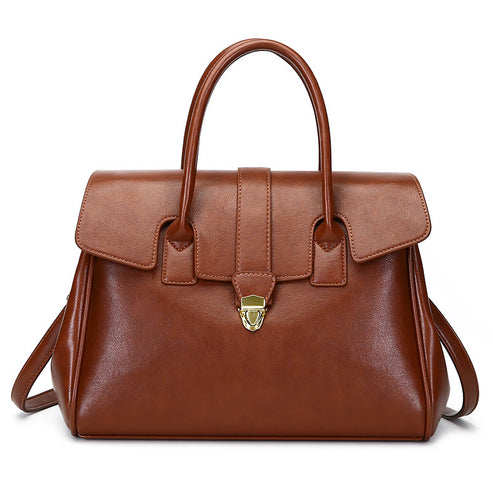 2025 New Style Large Capacity Official Document Tote Bag Retro Texturistic Tote Bag Single Shoulder Hand Bag Women's handbags Bag