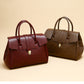 2025 New Style Large Capacity Official Document Tote Bag Retro Texturistic Tote Bag Single Shoulder Hand Bag Women's handbags Bag