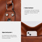 2024 New Women's Bag European and American Big Bag Foreign Trade Portable Tote Bag Soft Leather Large Capacity Shoulder Crossbody Women's Bag