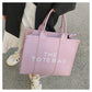 2025 New Printed Simple Tote Bag Large Capacity Letter Handbag Women's Underarm Bag Fashion Shoulder Crossbody Bag