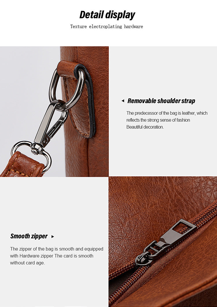 2024 New Women's Bag European and American Big Bag Foreign Trade Portable Tote Bag Soft Leather Large Capacity Shoulder Crossbody Women's Bag