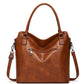2024 New Women's Bag European and American Big Bag Foreign Trade Portable Tote Bag Soft Leather Large Capacity Shoulder Crossbody Women's Bag