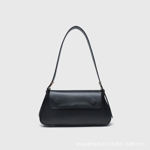 Cross-Border Women's Bag 2026 New Versatile Underarm Bag Casual Urban Style Single Shoulder Simple Small Bag Flap Bag Crossbody Bag