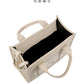 Women's Bag Cross-Border New Tote Bag Wholesale Pu Letter Handbag Simple Casual Crossbody Bag Large Capacity Women's Bag