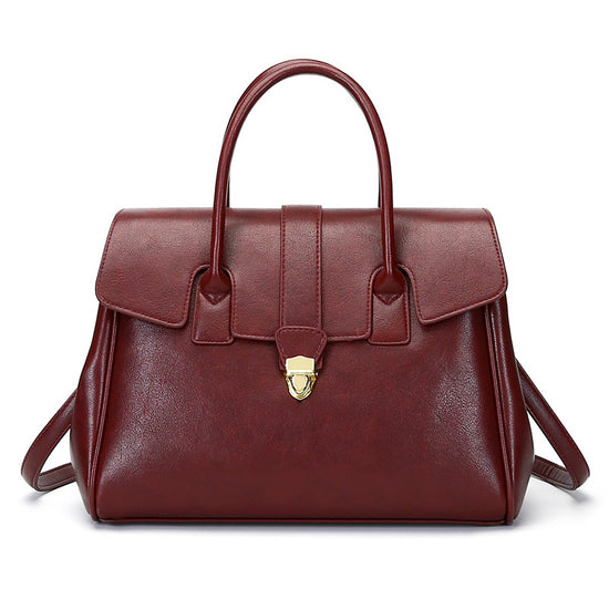 2025 New Style Large Capacity Official Document Tote Bag Retro Texturistic Tote Bag Single Shoulder Hand Bag Women's handbags Bag