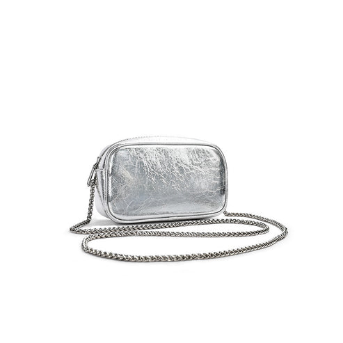 New Chain Bag for Women, High-End Niche Shoulder Bag, Mini Small Bag, Genuine Leather Women's Bag, Simple, Versatile, Light Luxury Crossbody
