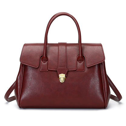 2025 New Style Large Capacity Official Document Tote Bag Retro Texturistic Tote Bag Single Shoulder Hand Bag Women's handbags Bag