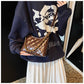 Cross-Border Quilted Saddle Bag, Autumn and Winter New Shoulder Bag, Fashionable Armpit Bag, Work Clothing Versatile Crossbody Bag