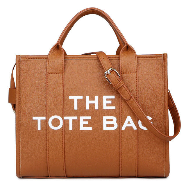 2025 New Printed Simple Tote Bag Large Capacity Letter Handbag Women's Underarm Bag Fashion Shoulder Crossbody Bag